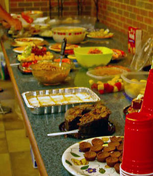Buffet at reception