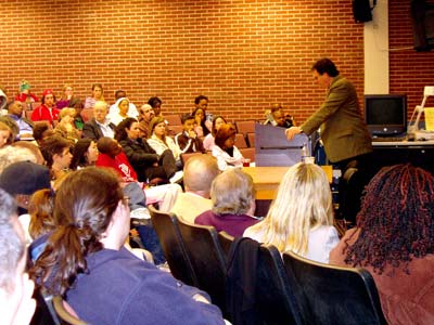Hahn and audience