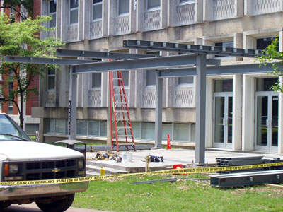 New canopy for Mitchell Hall