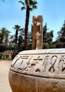 Ramesses II statue in Memphis, Egypt