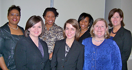 AWA Foundation scholarship winners showed their enthusiasm during the AWA annual banquet.