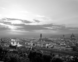 Photograph of the Florence skyline by Michael Darough.