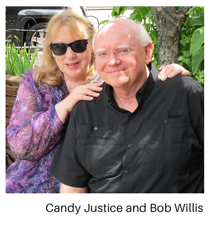 Candy Justice and Bob Willis on porch