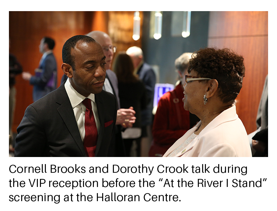 Cornell Brooks and Dorothy Crook at the Halloran Centre