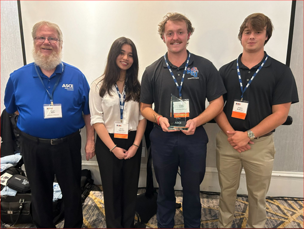 Dr. Roger Meier, Anna Nguyen, Conner Caskey and James Hudson