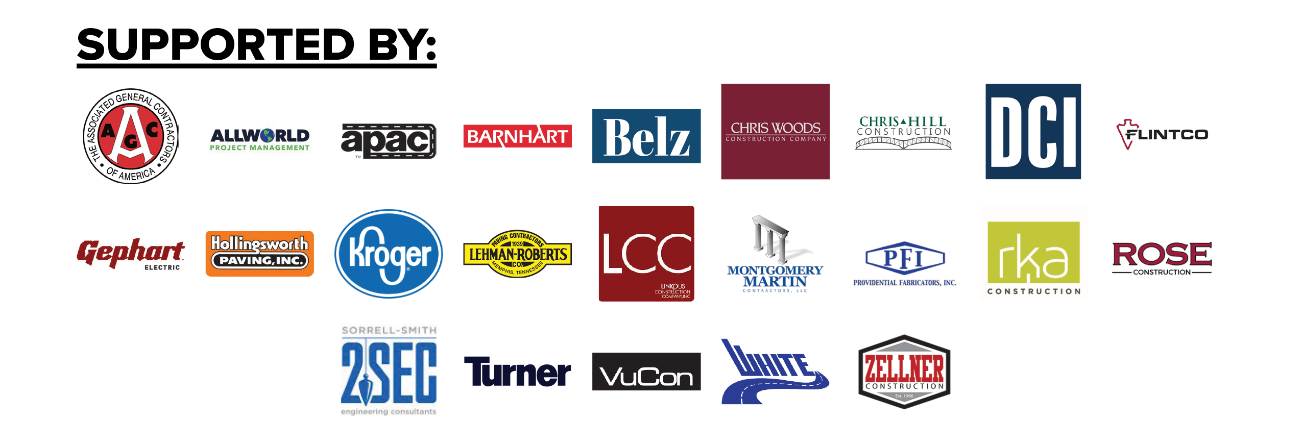 logos of companies that support the CM certificate program