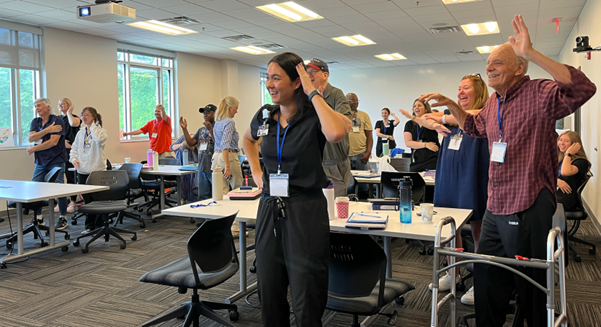 Group activity during Aphasia Bootcamp Group activity during Aphasia Bootcamp