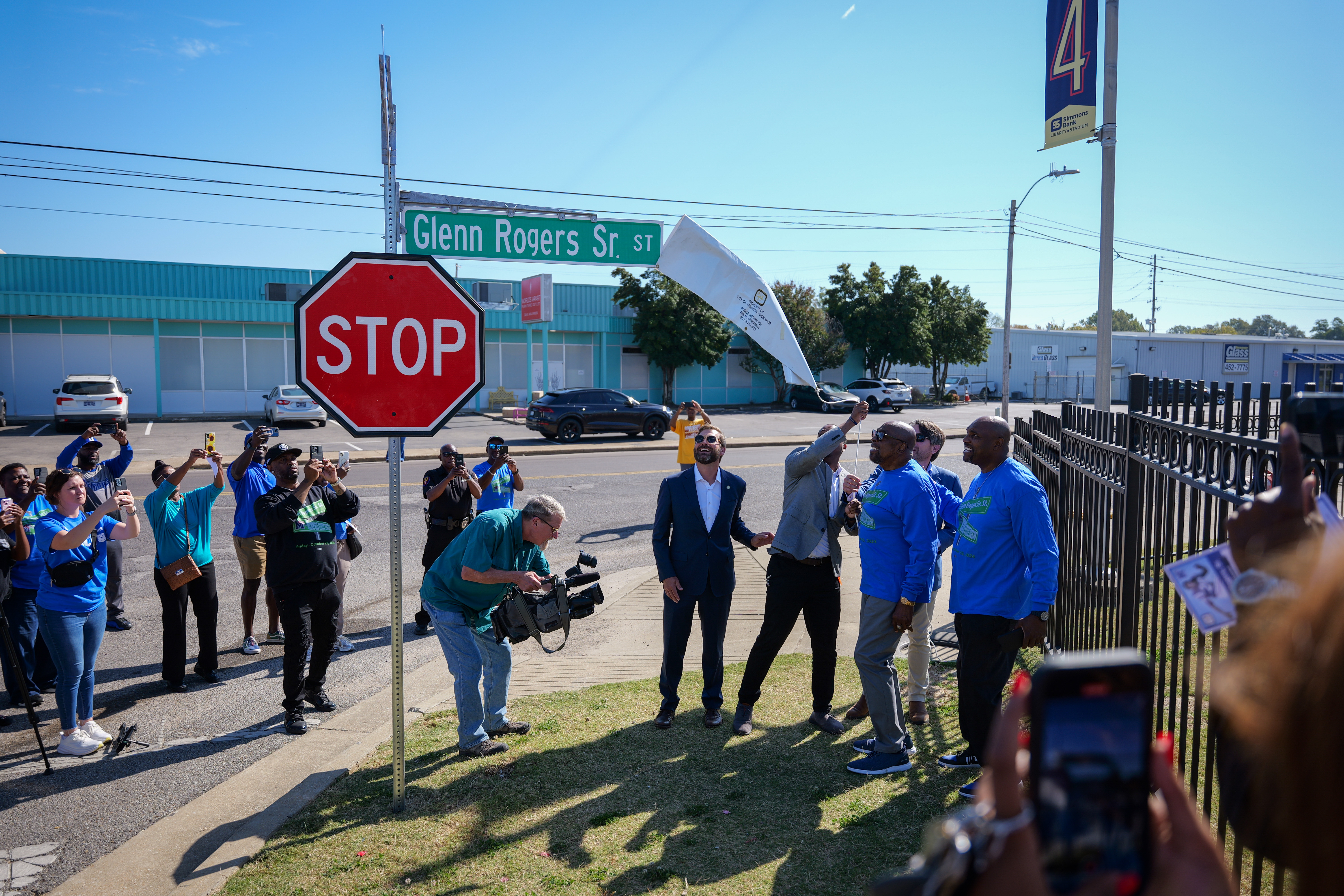 Glenn Rogers Street Dedication Ceremony