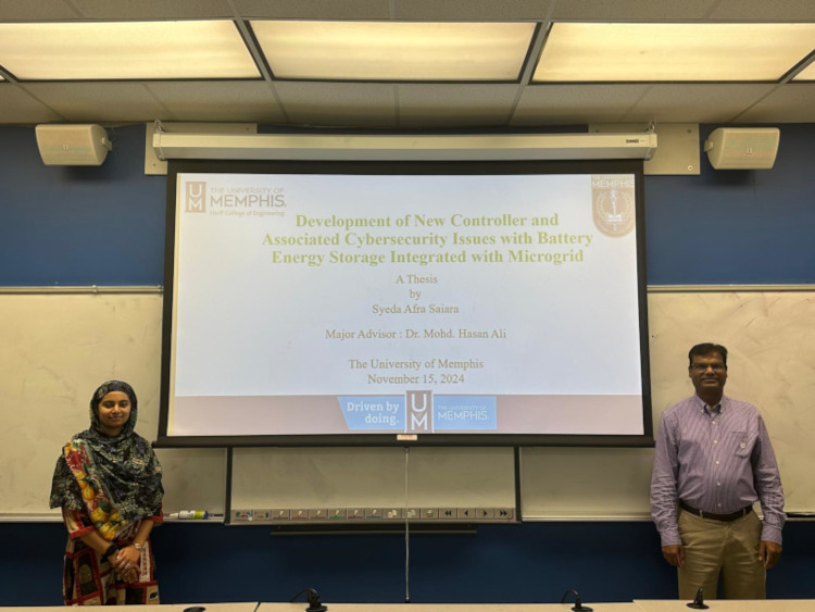 Syeda Afra Saiara was defending her Masters thesis in November 2024.