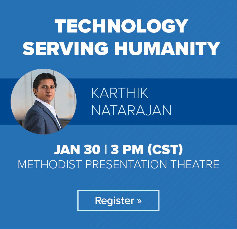 Technology Serving Humanity Speaker | Karthik Natarajan | Jan 30