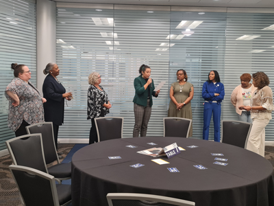 Women in the Workplace Share Perspectives in interactive exercise with Dorice Horenstein