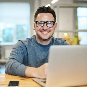 Person working at computer