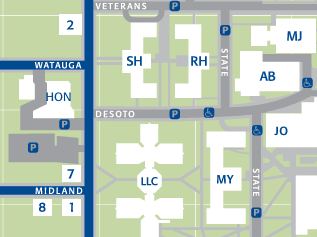 Direction to Honors Hall