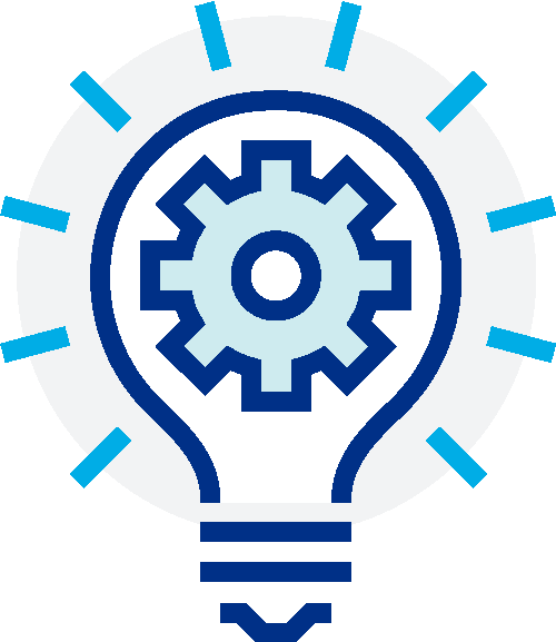 lightbulb icon with light blue colors