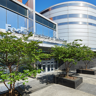 FedEx Institute of Technology building on the UofM campus