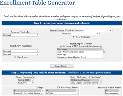 Enrollment Table Generator Thumbnail