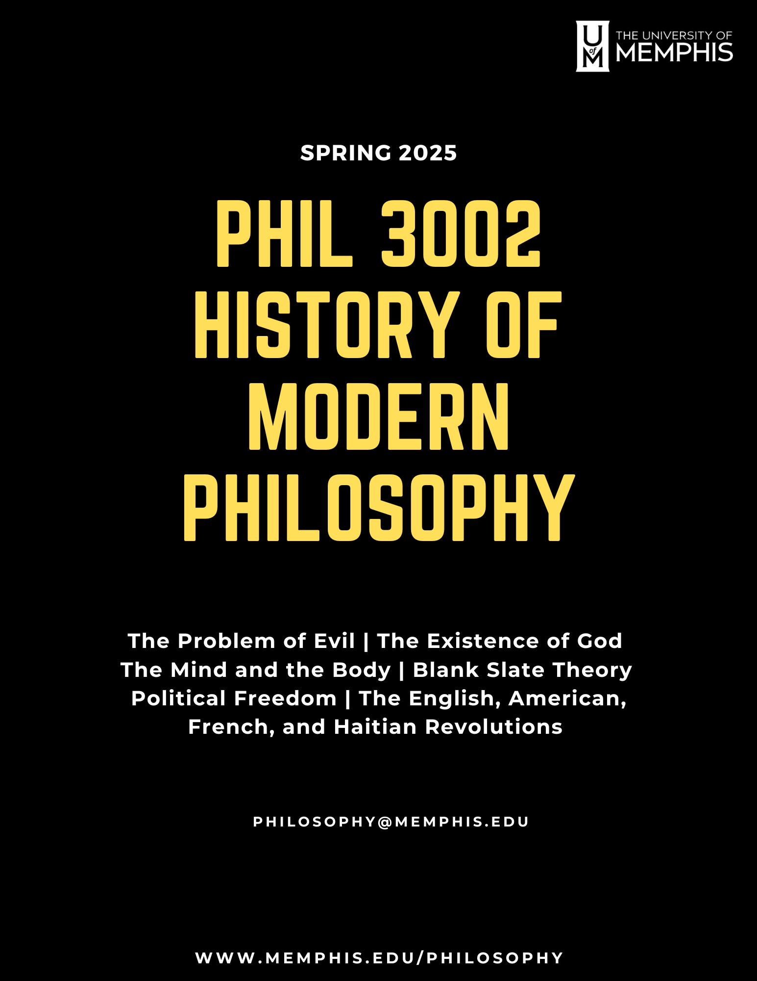 poster for Modern philosophy