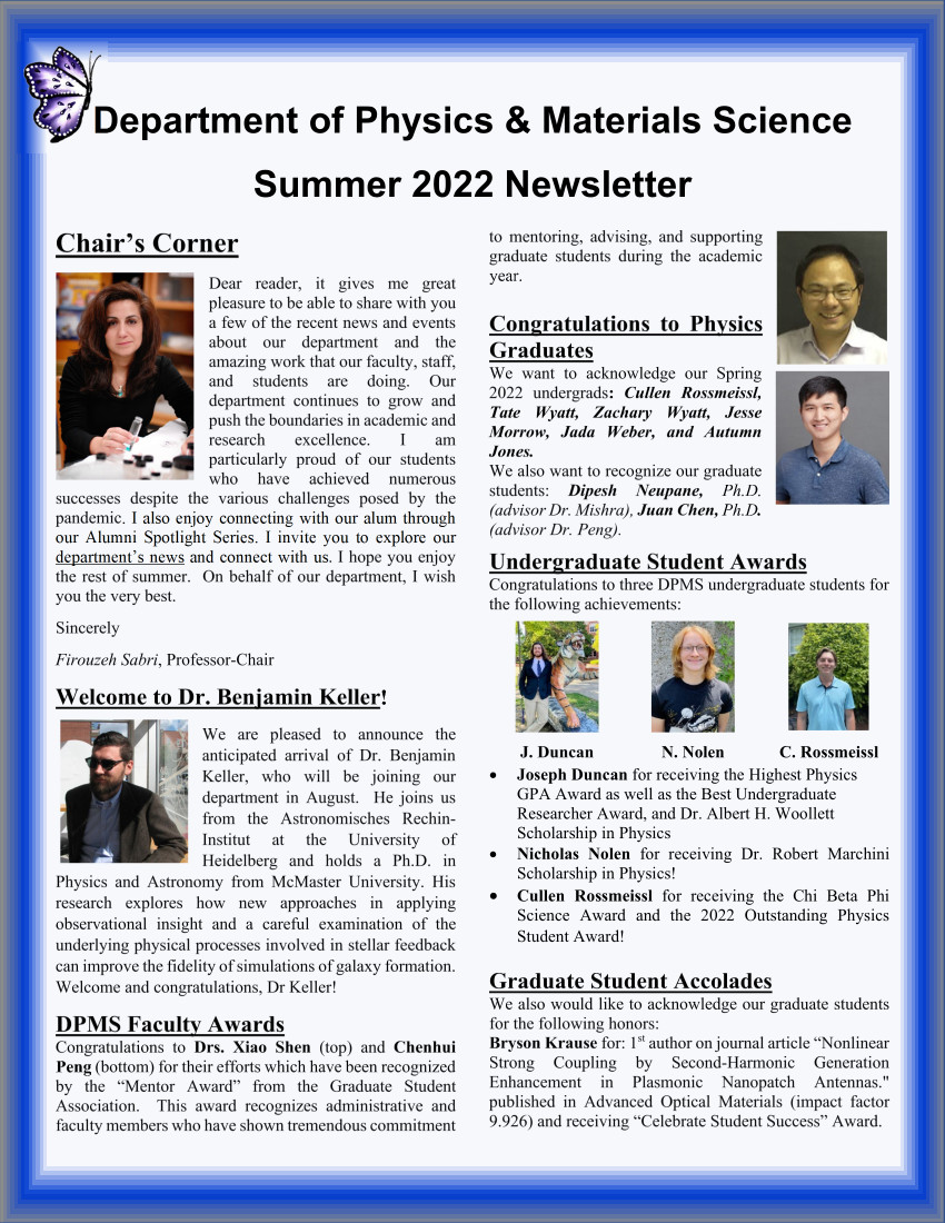 Summer 2022 Newsletter