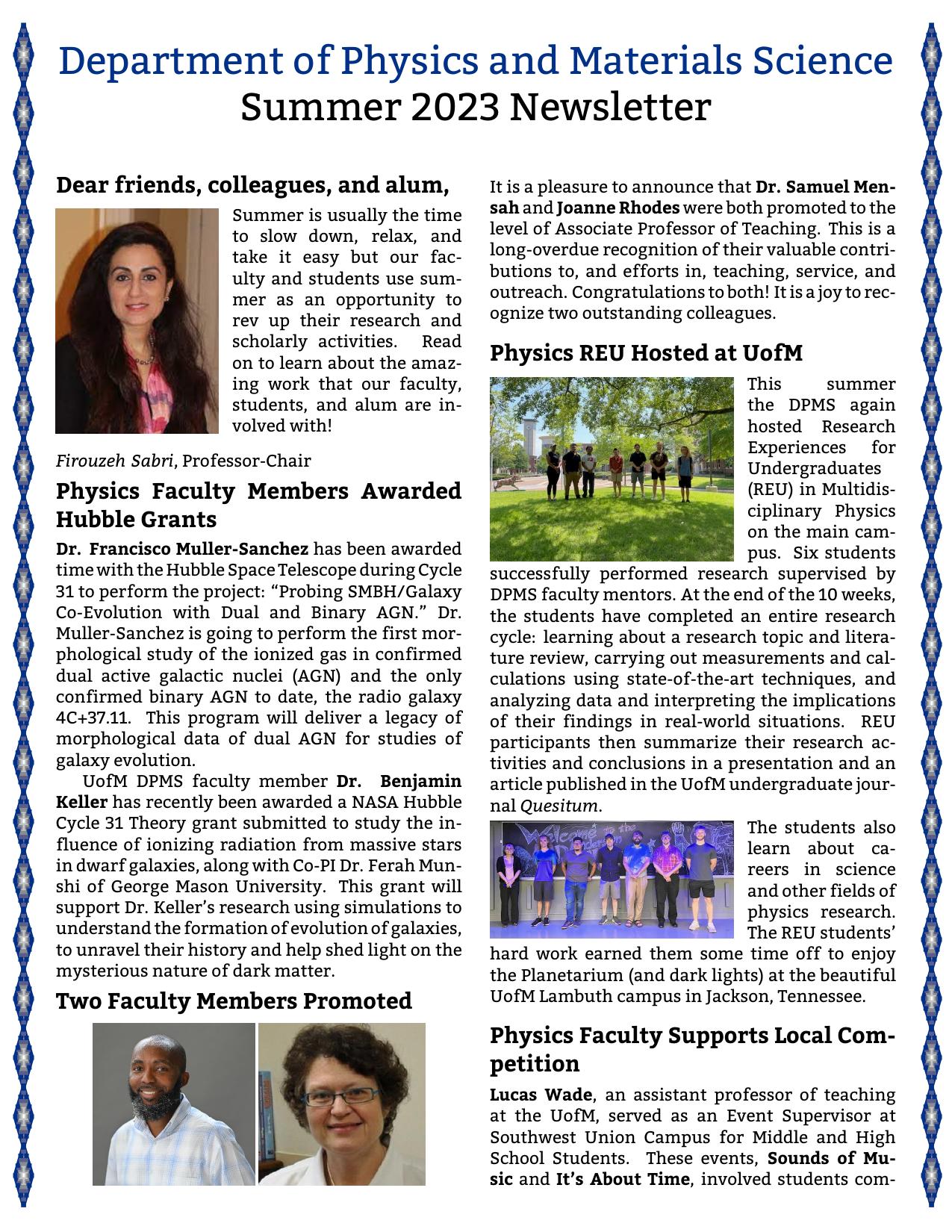 Summer 2023 Newsletter