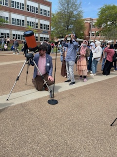 Line for Telescope Viewing