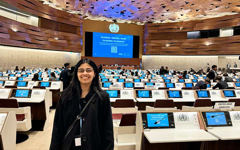 Aashita Joshi in Conference at Global Model WHO 2024, Geneva