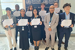 Global Model WHO 2024 in Geneva: 8 High School Students and Dean Joshi