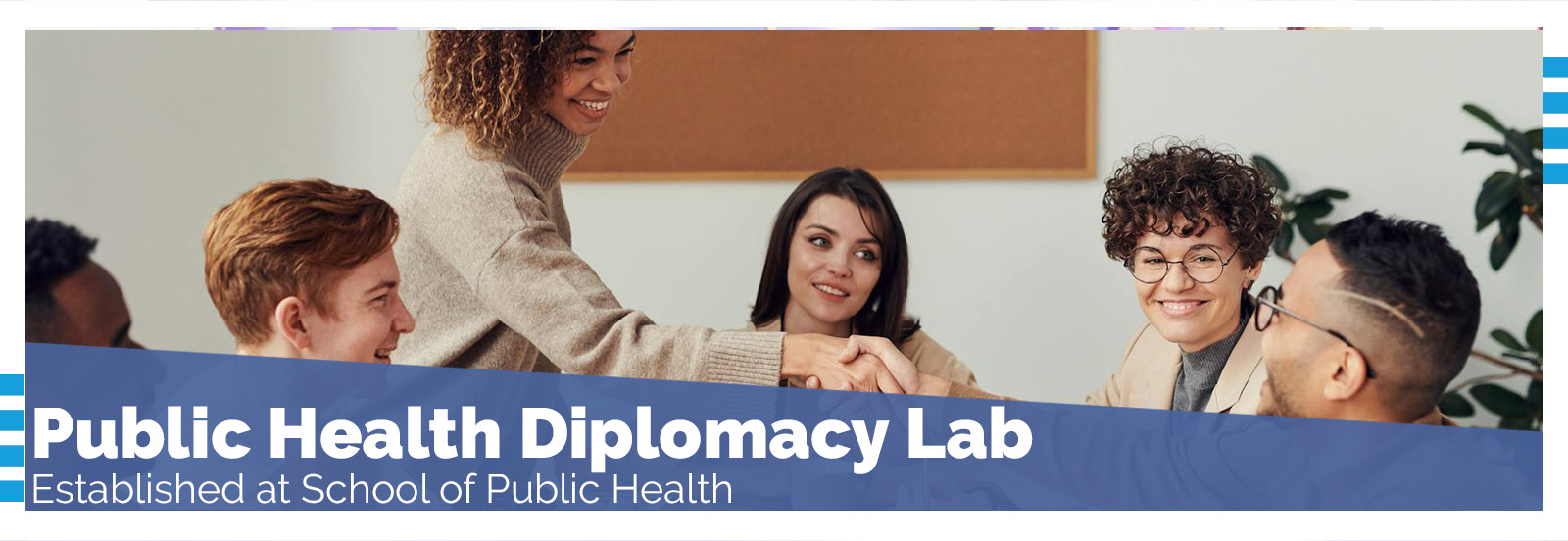 People in public health diplomacy lab