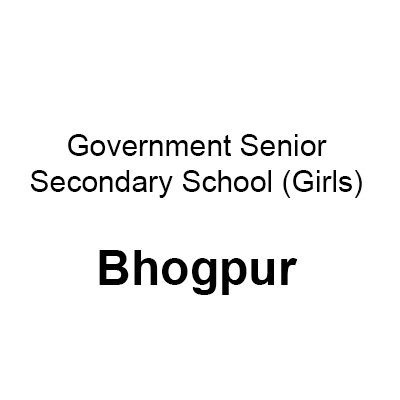 Logo Government Senior Secondary School, (G) Bhogpur, India