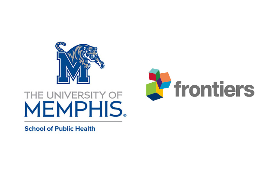 Logos of UofM SPH and Frontiers