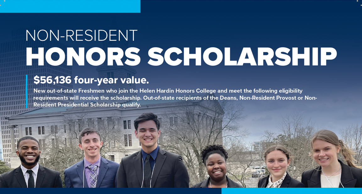 non resident honors scholarship header